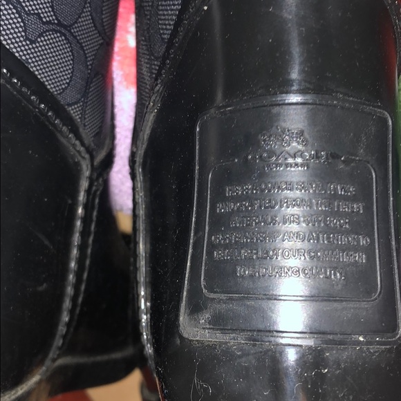 COPY - Black Coach Monogram Rain Boot - Picture 4 of 8